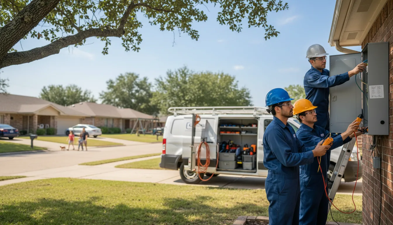 Certified electrician providing emergency electrical services in Winters, TX
